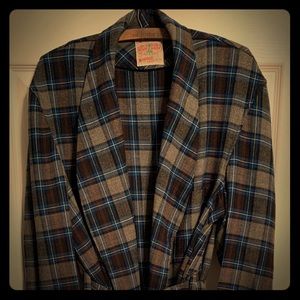 Men’s flannel robe, by vintage brand State-O-Maine
